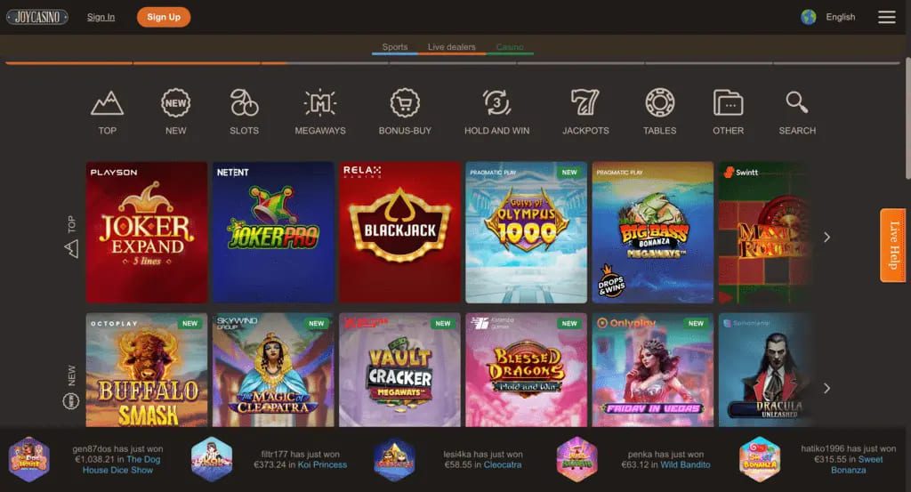 В JoyCasino есть все необходимое, чтобы доставлять игрокам радость